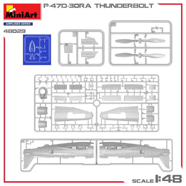 MiniArt MI48029 - P-47D-30RA Thunderbolt. Advanced Kit, 1/48