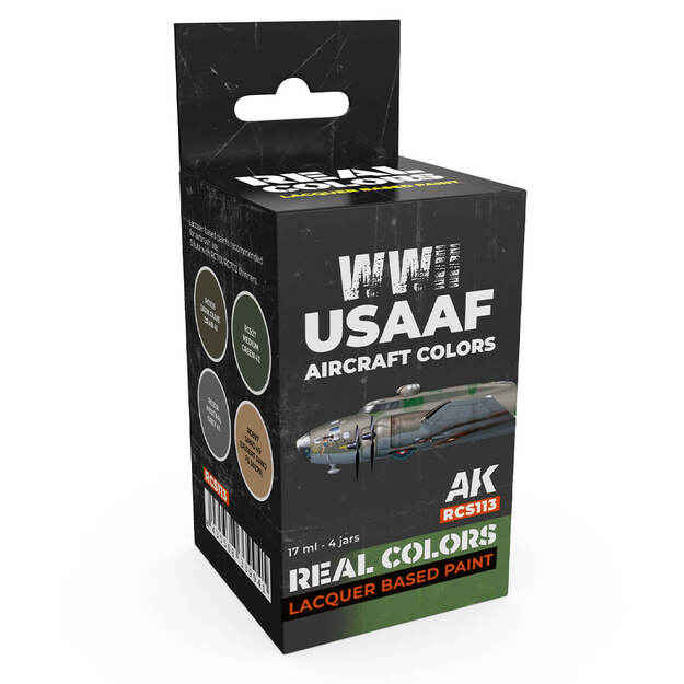 AK-Interactive - RCS113 - USAAF WWII Aircraft Colors Set, rinkinys