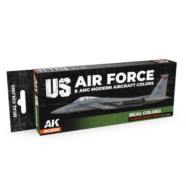 AK-Interactive - RCS119 - US Air Force & ANG Modern Aircraft Color, rinkinys