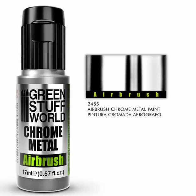 Green Stuff World 2455 - Chromo dažai aerografui, 17ml 2