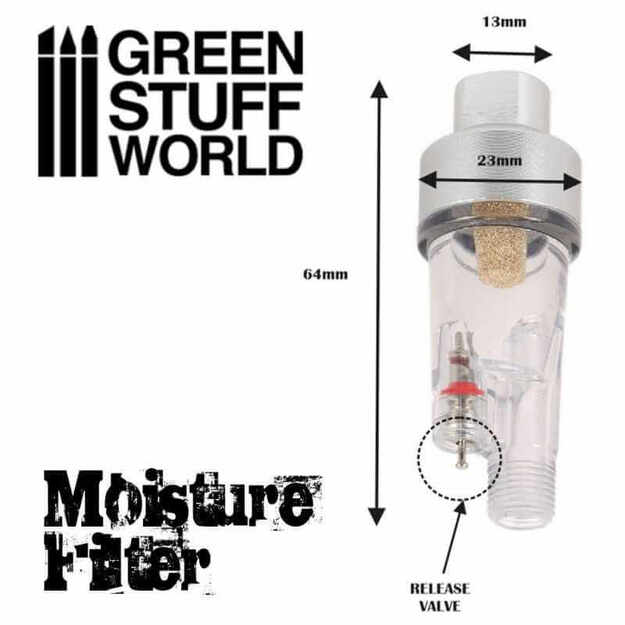 Green Stuff World 1491 - Aerografo drėgmės filtras (1/8") 1