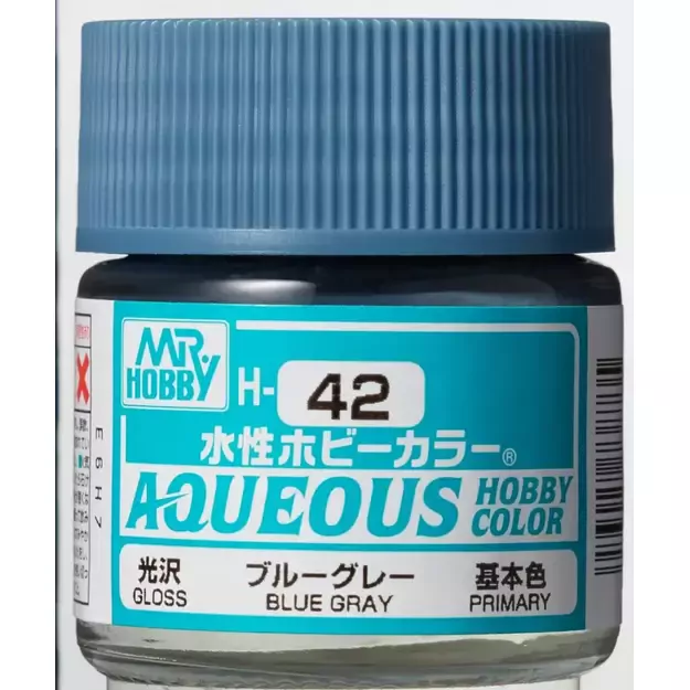 Mr.Hobby H042 - Aqueous Hobby Colors - Blue Gray, 10ml