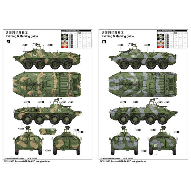 Trumpeter TR01593 - BTR-70 APC in Afghanistan, 1/35 3