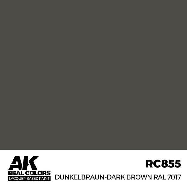 AK Interactive RC855 - Dunkelbraun-Dark Brown RAL 7017, 17ml