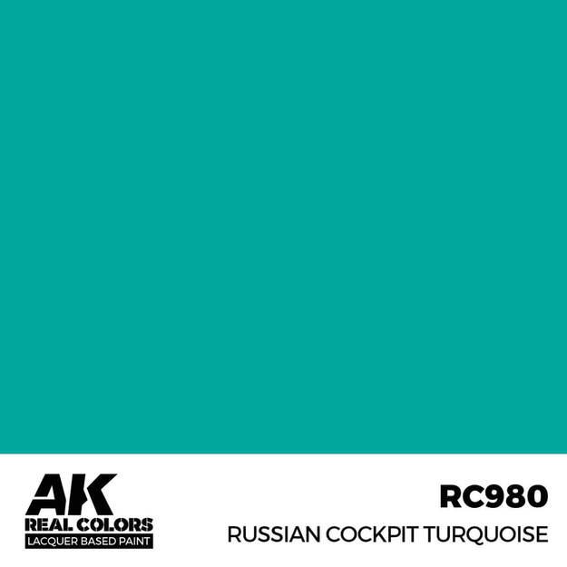 AK Interactive RC980 - Russian Cockpit Torquoise, 17ml