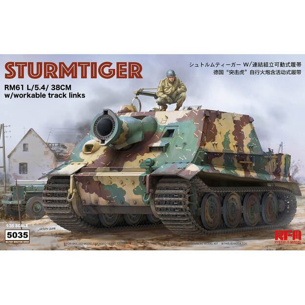 Ryefield Model RM5035 - Sturmtiger with Workable Tracks, 1/35