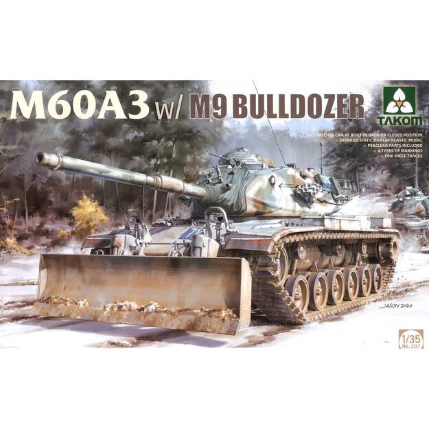 Takom TAK2137 - M60A3 W/M9 Bulldozer, 1/35