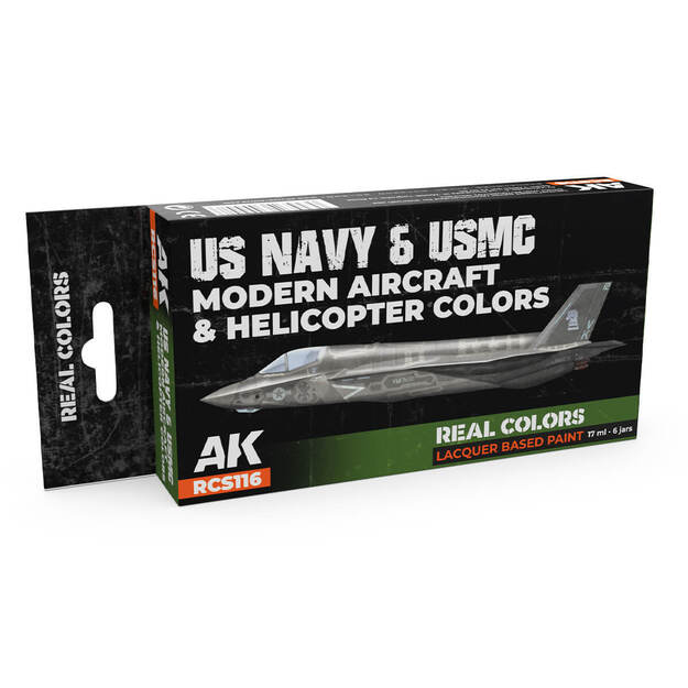 AK-Interactive - RCS116 - US Navy & USMC Modern Aircrafts and Helicopters, rinkinys