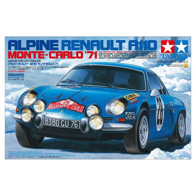 Tamiya TA24278 - Renaultalpine A110 '71 - Monte Carlo, 1/24