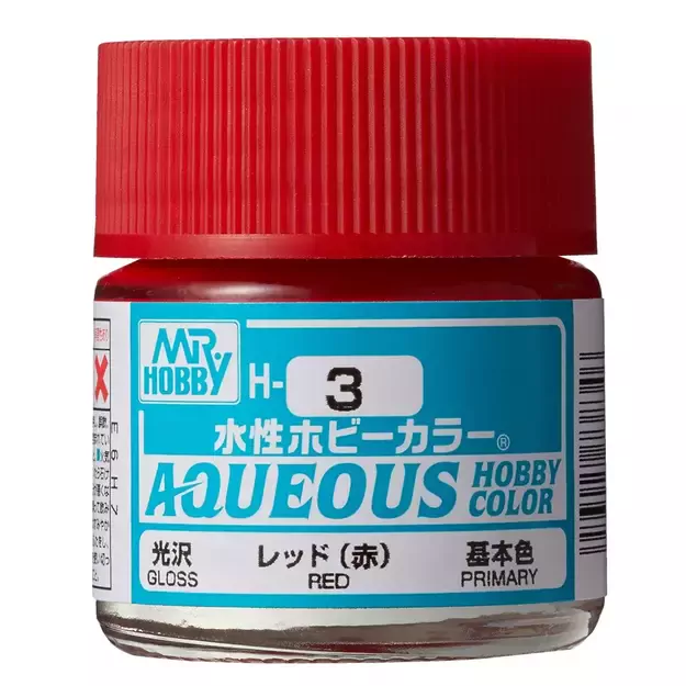 Mr.Hobby H003 - Aqueous Hobby Colors - Red, 10ml 