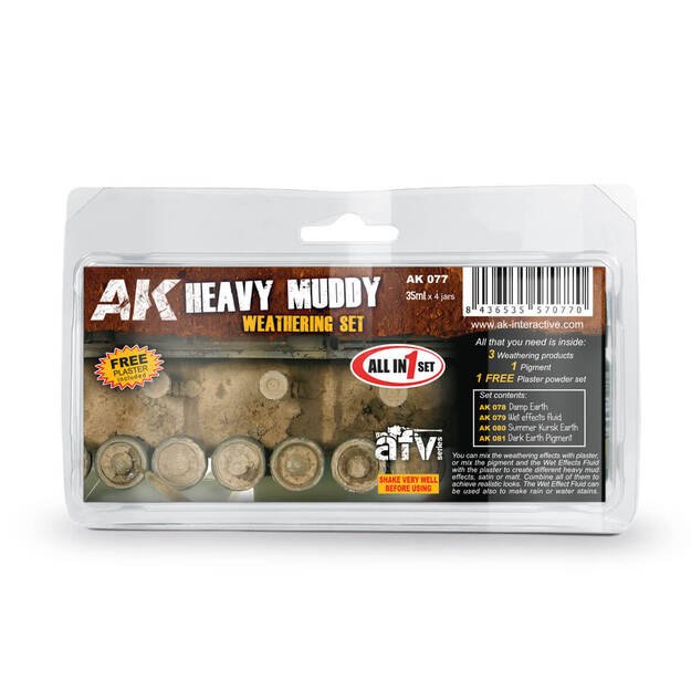 AK Interactive AK077 – Mud Effects Set (purvo efektų rinkinys)