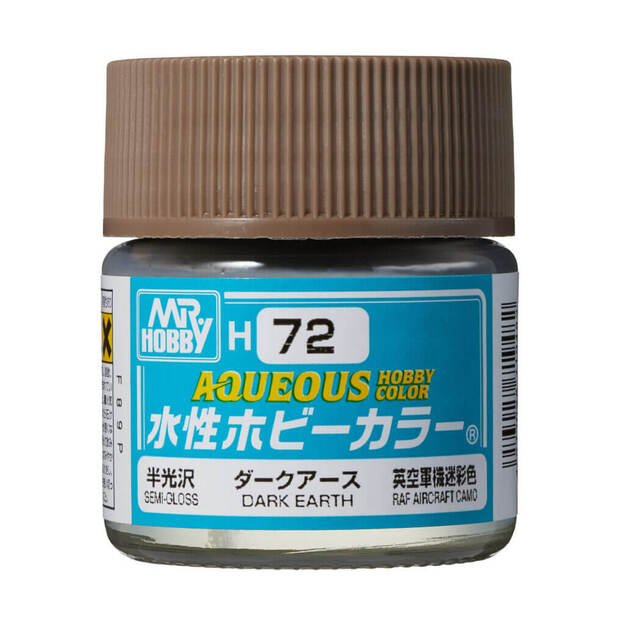 Mr.Hobby H072 - Aqueous Hobby Colors - Dark Earth, 10ml