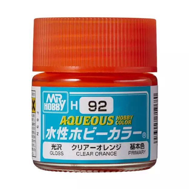 Mr.Hobby H092 - Aqueous Hobby Colors - Clear Orange, 10ml