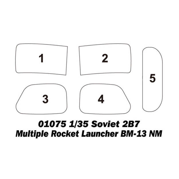 Trumpeter TR01075 -  Soviet 2B7 Multiple Rocket Launcher BM-13, 1/35 2
