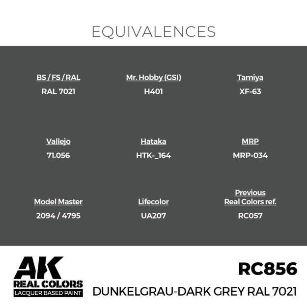 AK Interactive RC856 - Dunkelgrau-Dark Grey RAL 7021, 17ml 2 AK Interactive RC856 - Dunkelgrau-Dark Grey RAL 7021, 17ml 2