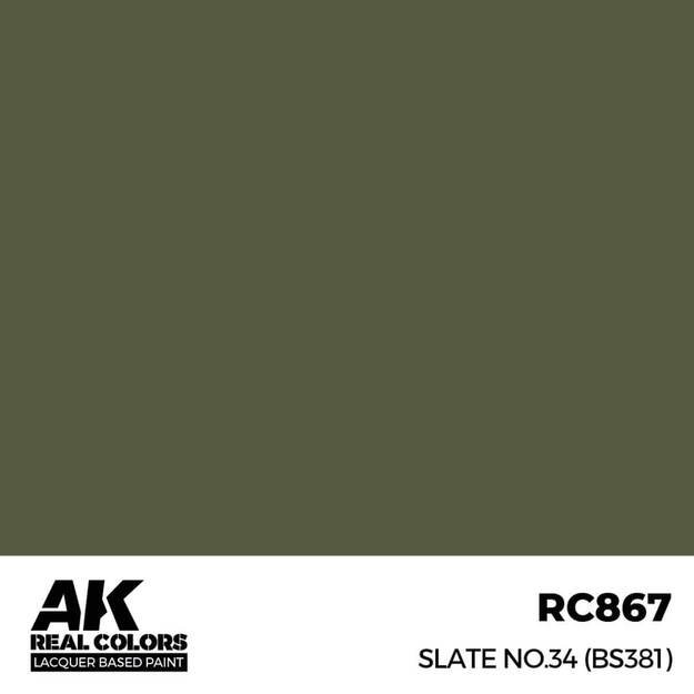 AK Interactive RC867 - Slate No.34 (BS381), 17ml AK Interactive RC867 - Slate No.34 (BS381), 17ml