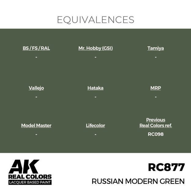 AK Interactive RC877 - Russian Modern Green, 17ml 2 AK Interactive RC877 - Russian Modern Green, 17ml 2