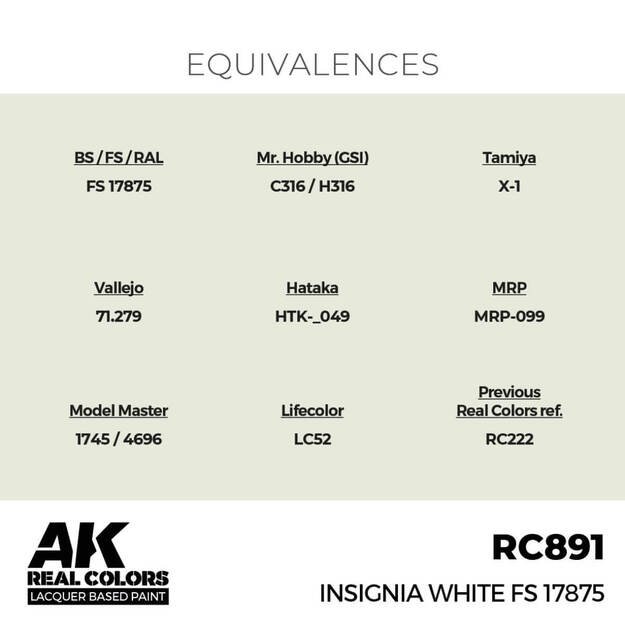 AK Interactive RC891 - Insignia White FS 17875, 17ml 2