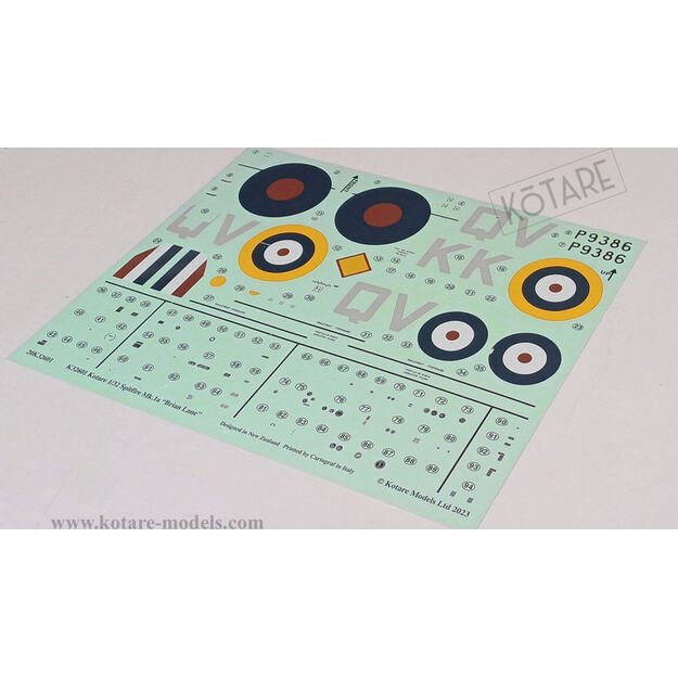 Kotare Models KTR32601 - Spitfire Mk.Ia "Brian Lane", 1/32 4