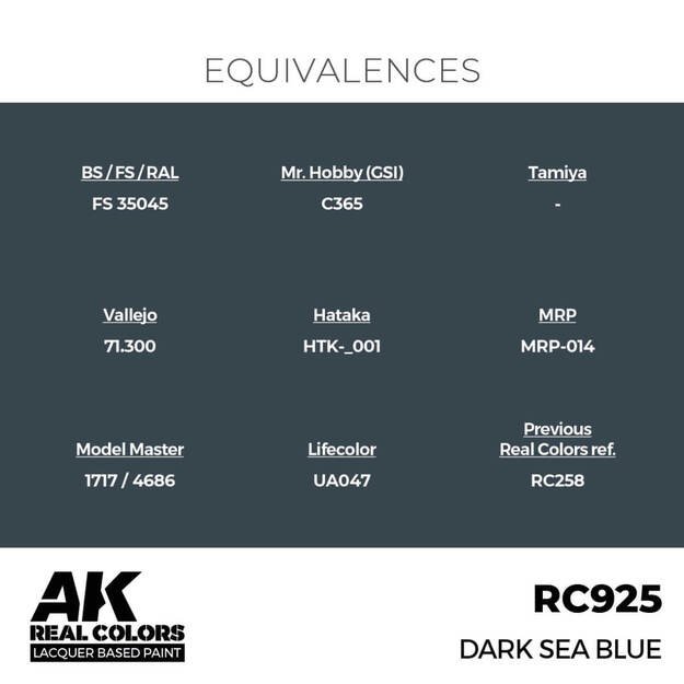 AK Interactive RC925 - Dark Sea Blue, 17ml 2 AK Interactive RC925 - Dark Sea Blue, 17ml 2