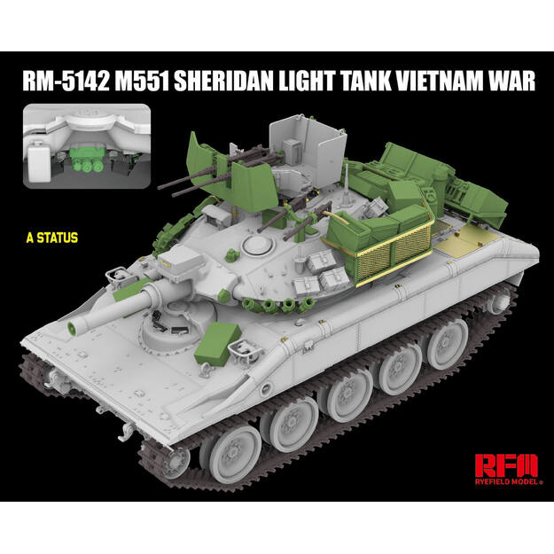 Ryefield Model RM5142 - M551 Light Tank SHERIDAN Vietnam War, 1/35 2