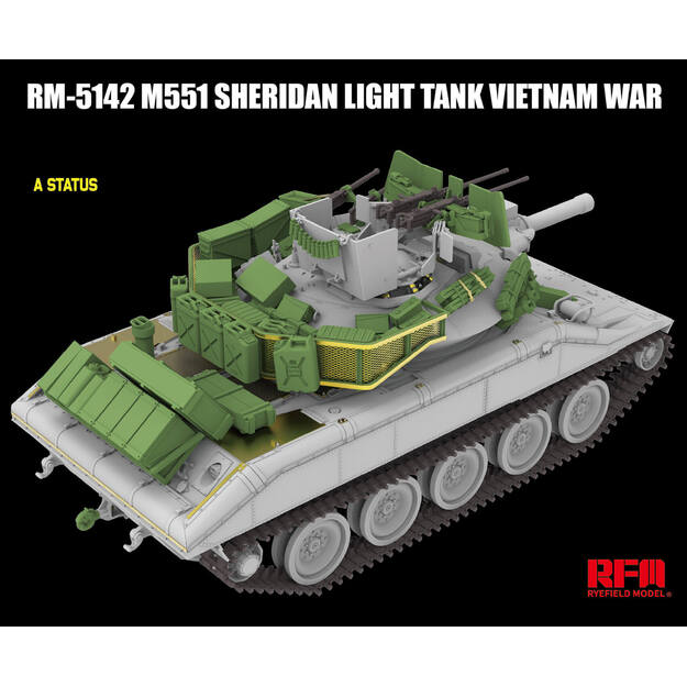 Ryefield Model RM5142 - M551 Light Tank SHERIDAN Vietnam War, 1/35 3