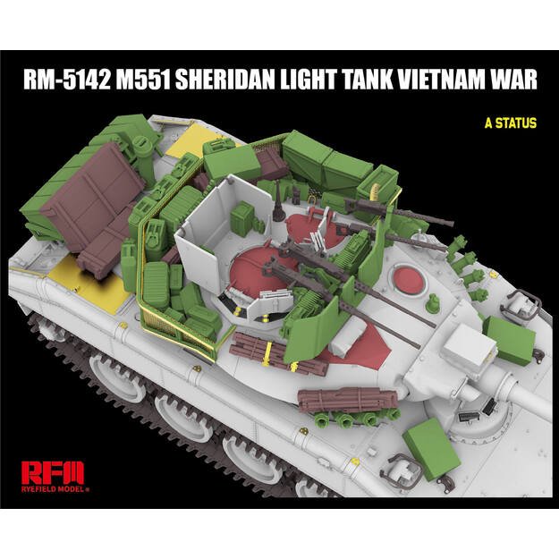 Ryefield Model RM5142 - M551 Light Tank SHERIDAN Vietnam War, 1/35 4