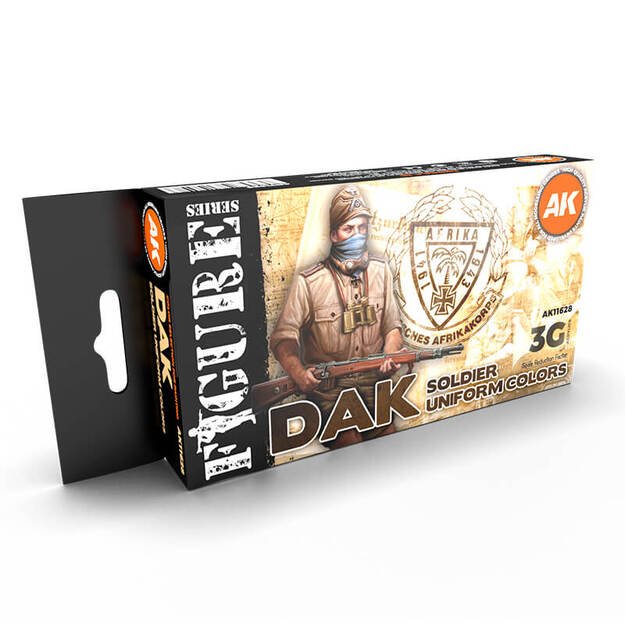 AK Interactive AK11628 - Dak Soldier Uniform Colors 3G, akriliniai dažai