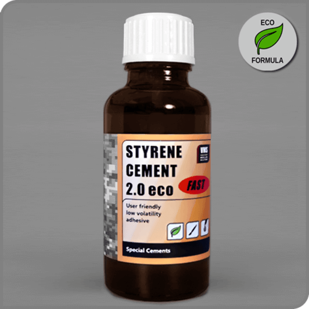 VMS CM02ST - Styrene cement Eco fast, klijai 30ml