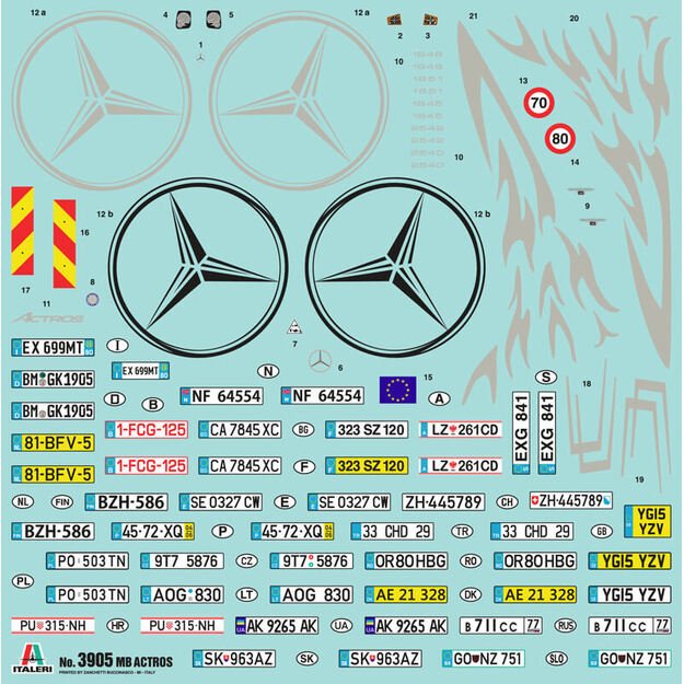 Italeri IT3905 - Mercedes Benz Actros MP Gigaspace, 1/24