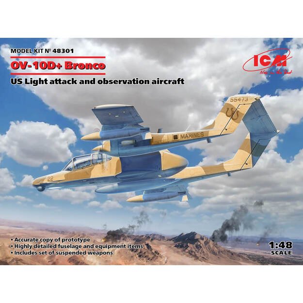 ICM IC48301 - OV-10D+ Bronco, US Attack Aircraft, 1/48