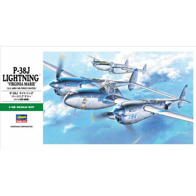 Hasegawa HG09101 - P-38J Lightning, 1/48