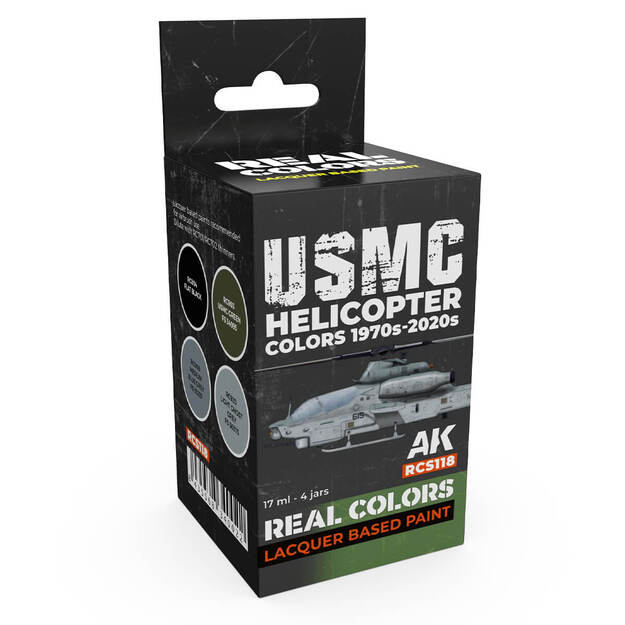 AK-Interactive - RCS118 - USMC Helicopter Colors 1970s-2020s, rinkinys