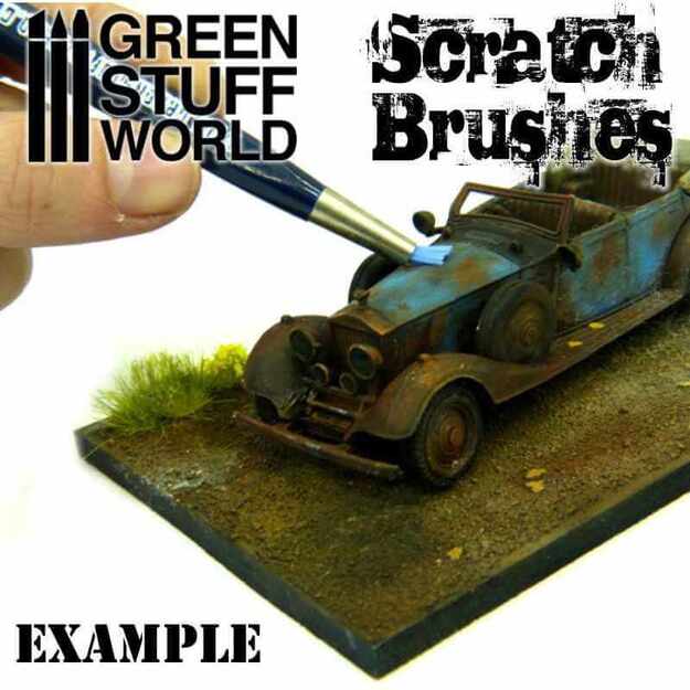 Green Stuff World 1650 - Scratch šepetėlių rinkinys (5 vnt.) 2