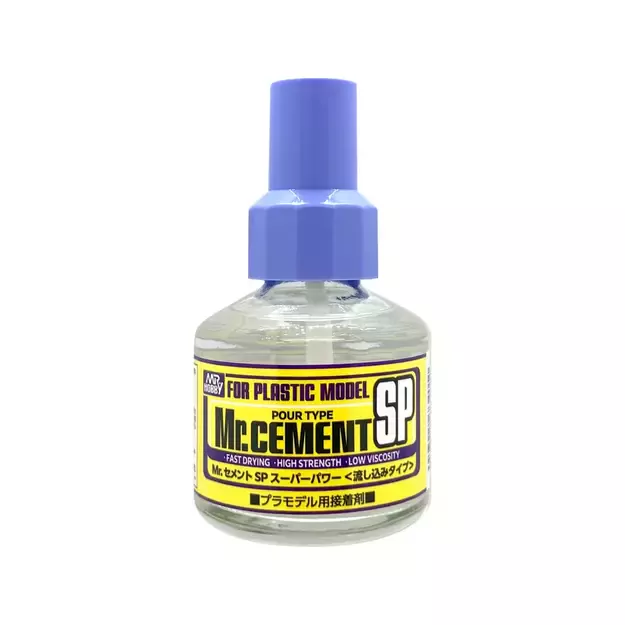 Mr.Hobby MC-131- Mr. Cement SP (greitai džiūstantis plastiko klijai, 40 ml)