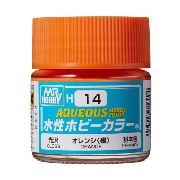 Mr.Hobby H014 - Aqueous Hobby Colors - Orange, 10ml