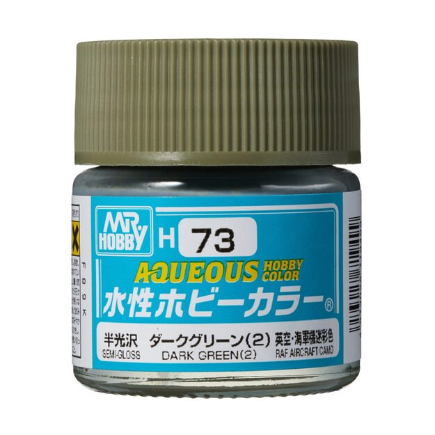 Mr.Hobby H073 - Aqueous Hobby Colors - Dark Green, 10ml